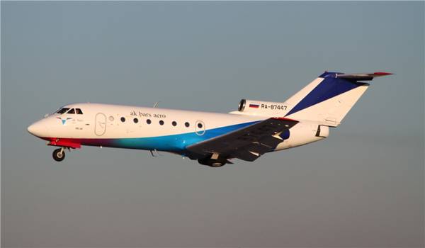 Лайнер CRJ-200LR авиакомпании  Ак Бар Аэро 