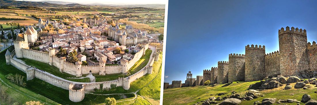 10 самых впечатляющих средневековых городов-крепостей в мире. Фото