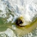 <p>Спутниковое фото вулкана Гримсвотна из космоса.</p>