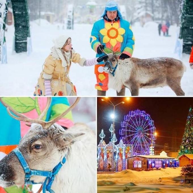 Россия - Сказочные резиденции открыты в парках Чебоксар на новогодние праздники