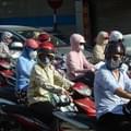 <p>Такие маски на лицах очень популярны во Вьетнаме - защищают кожу от пыли и солнца.</p>