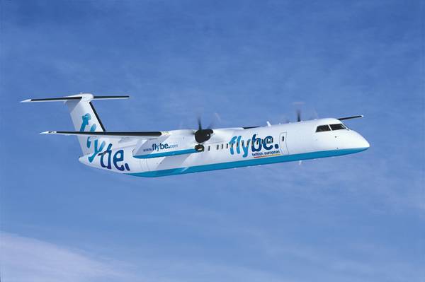 Лайнер Bombardier Dash 8 авиакомпании  Flybe 