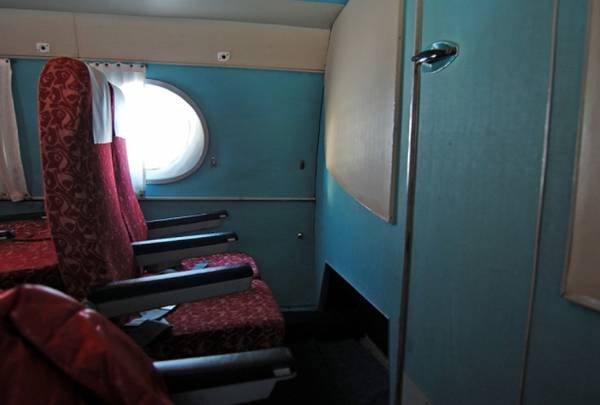 В салоне лайнера Ту-134 авиакомпании  Гомельавиа 