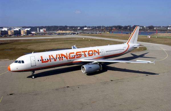 Лайнер Airbus A-320 авиакомпании  New Livingston Spa 