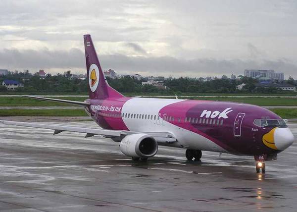 Лайнер Boeing-737 авиакомпании  Nok Air 