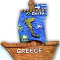 Сувениры из Корфу, Греция. Корабль-магнит с Корфу