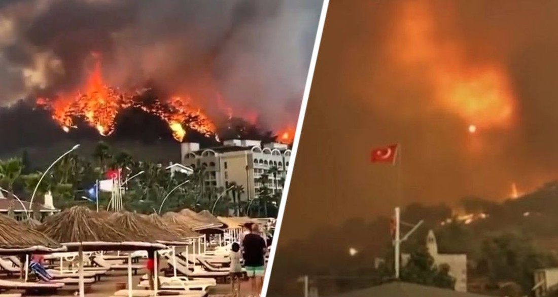 Загорелся знаменитый курорт Турции: один отель сгорел, из других началась экстренная эвакуация