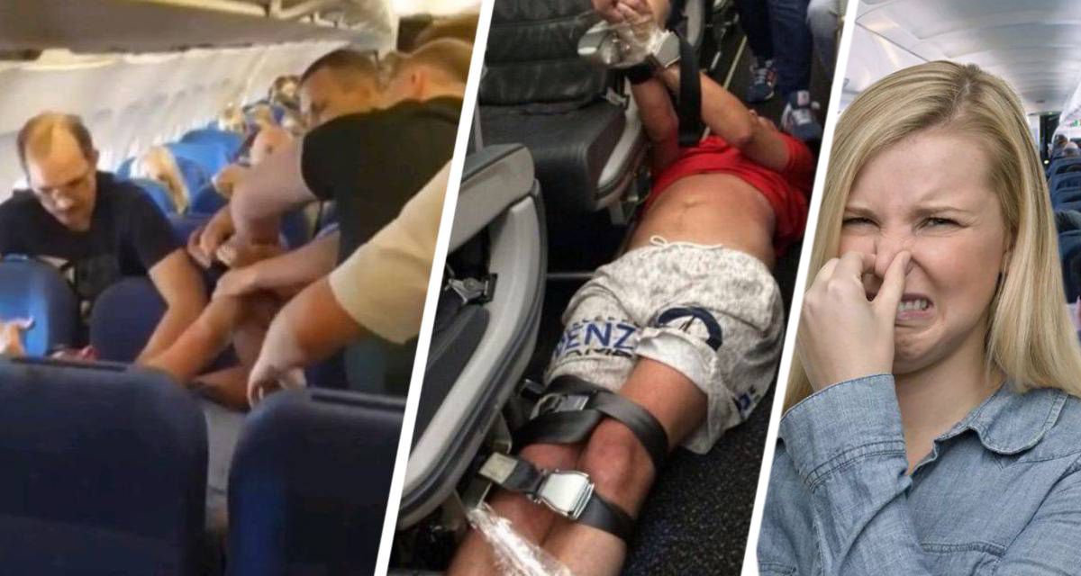 Что такое ад в самолёте: туристка устроила его для всех пассажиров. ВИДЕО