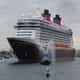 Новый круизный лайнер компании «Disney Cruise Line» под названием «Fantasy» вышел из строительного дока в Германии