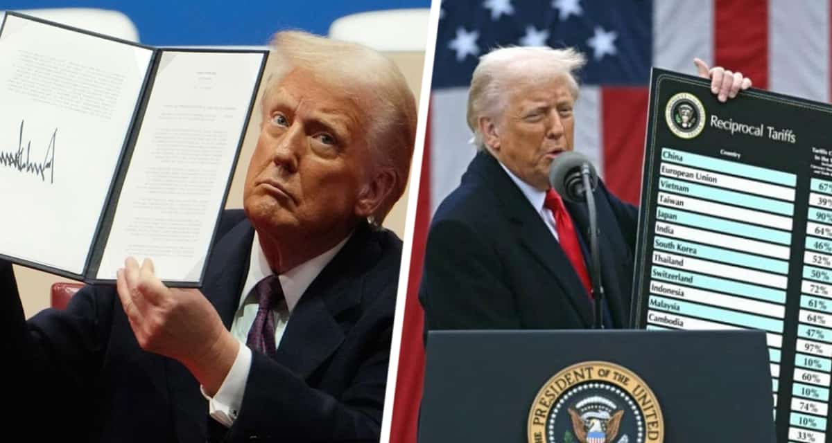 Тарифная истерия Трампа: США вводят огромные пошлины по всему миру, разгорается торговая война с непонятными последствиями