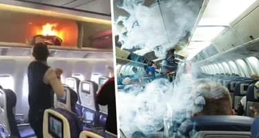 Экстренная посадка в Шанхае: пожар аккумулятора в ручной клади напугал туристов в Китае
