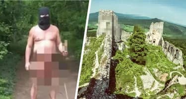 Голый террор: Таинственный эксгибиционист с секс-игрушкой держит в страхе туристов в Словакии