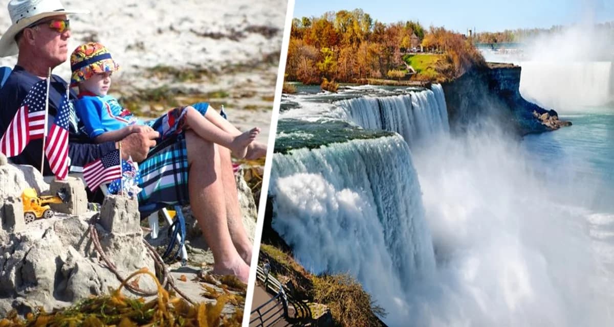 Осенний хит: Ниагарский водопад покорил сердца туристов в США
