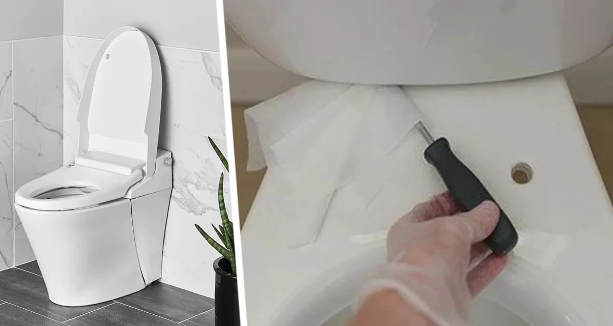 Вот почему вам следует засунуть отвертку под сиденье унитаза