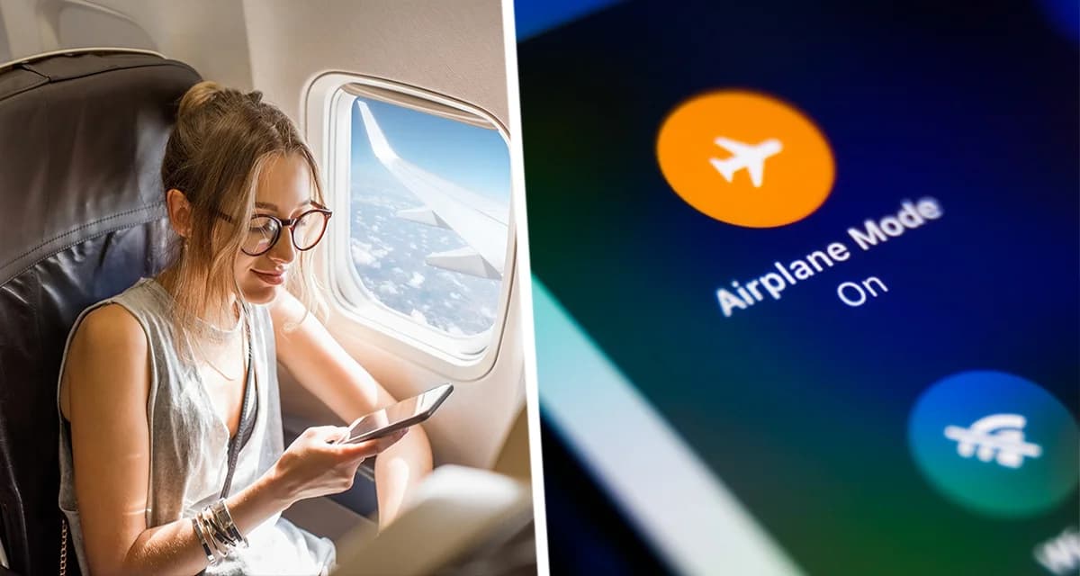 Что на самом деле происходит, если не включать режим полёта на смартфоне в самолете? Пилот раскрыл правду