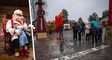 Туры к Санта Клаусу отменены из-за полного отсутствия снега: туристы с детьми едва сдерживают слезы Туры к Санта Клаусу отменены из-за полного отсутствия снега: туристы с детьми едва сдерживают слезы