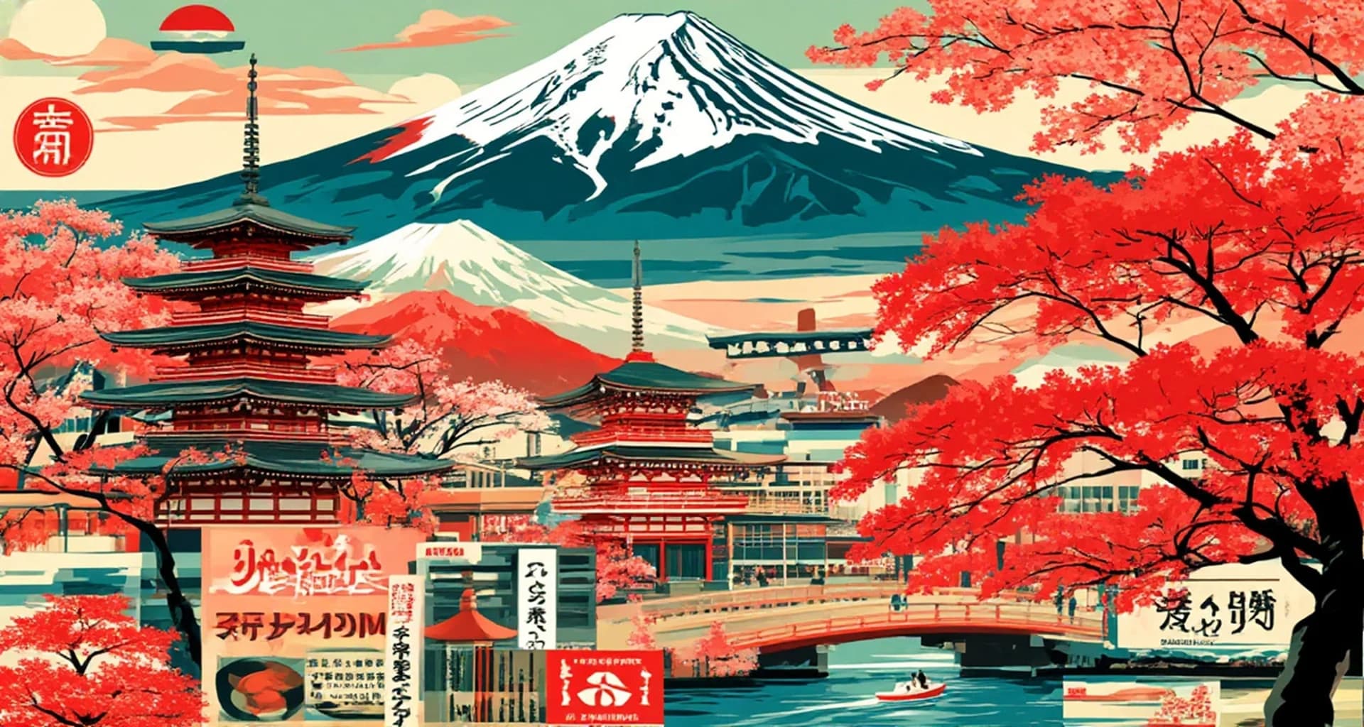 Япония - панорамный вид