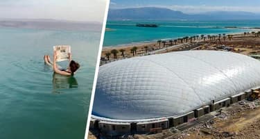 На Мёртвом море для туристов открыли гигантский кондиционируемый купол На Мёртвом море для туристов открыли гигантский кондиционируемый купол