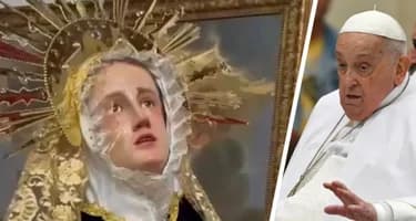 Статуя Девы Марии плачет всего за несколько дней до смерти Папы Римского Статуя Девы Марии плачет всего за несколько дней до смерти Папы Римского