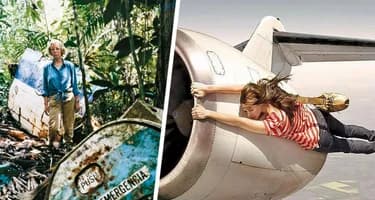 Невероятная история о девушке, которую выбросило из самолёта, пристёгнутой к креслу, и которая выжила после падения с высоты 3 км Невероятная история о девушке, которую выбросило из самолёта, пристёгнутой к креслу, и которая выжила после падения с высоты 3 км