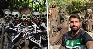 Турист посетил дикое племя и стал свидетелем жертвоприношения Турист посетил дикое племя и стал свидетелем жертвоприношения