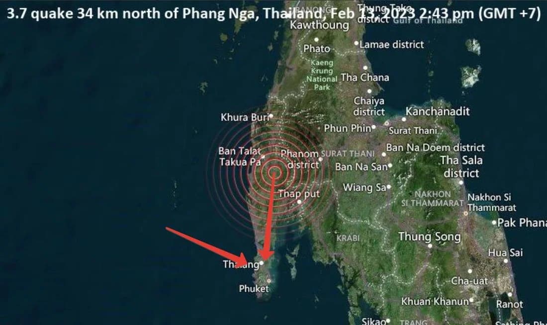 Рядом с курортным Пхукетом произошло землетрясение: власти объявили повышенную готовность к дальнейшим толчкам Рядом с курортным Пхукетом произошло землетрясение: власти объявили повышенную готовность к дальнейшим толчкам