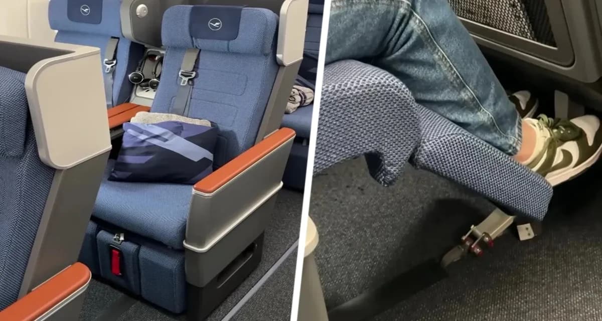 Авиакомпания изобрела кресла, спинку которых можно откидывать, не беспокоя других пассажиров Авиакомпания изобрела кресла, спинку которых можно откидывать, не беспокоя других пассажиров