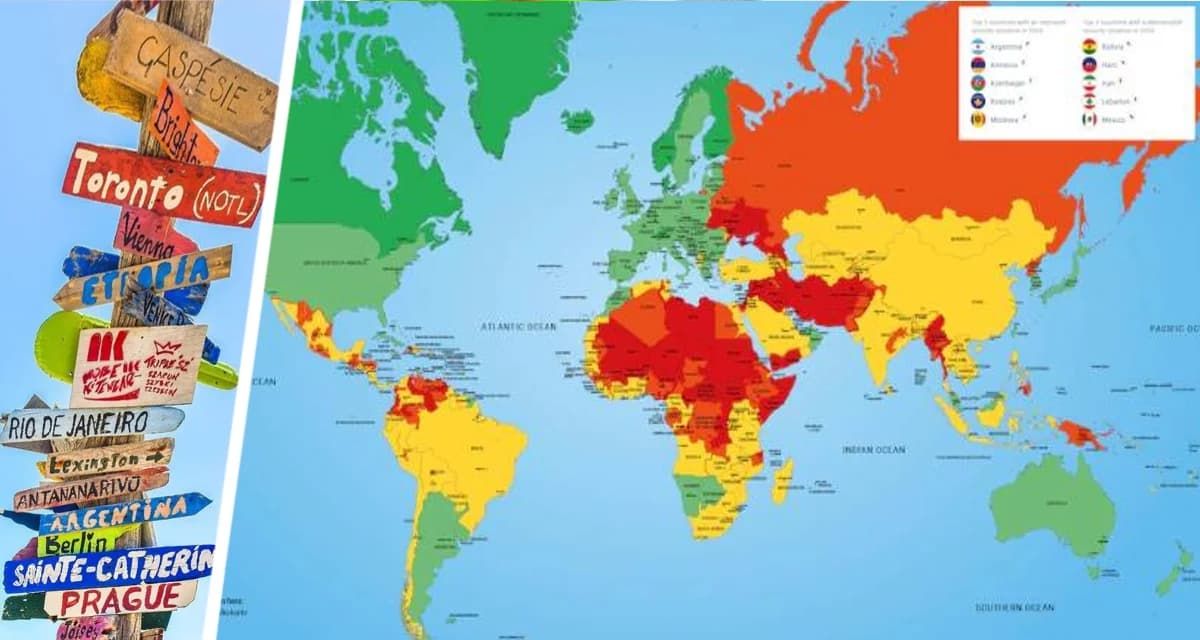 Нарисована карта рисков для туристов на 2026 год: в каких странах безопасно, а от каких следует держаться подальше? Нарисована карта рисков для туристов на 2026 год: в каких странах безопасно, а от каких следует держаться подальше?