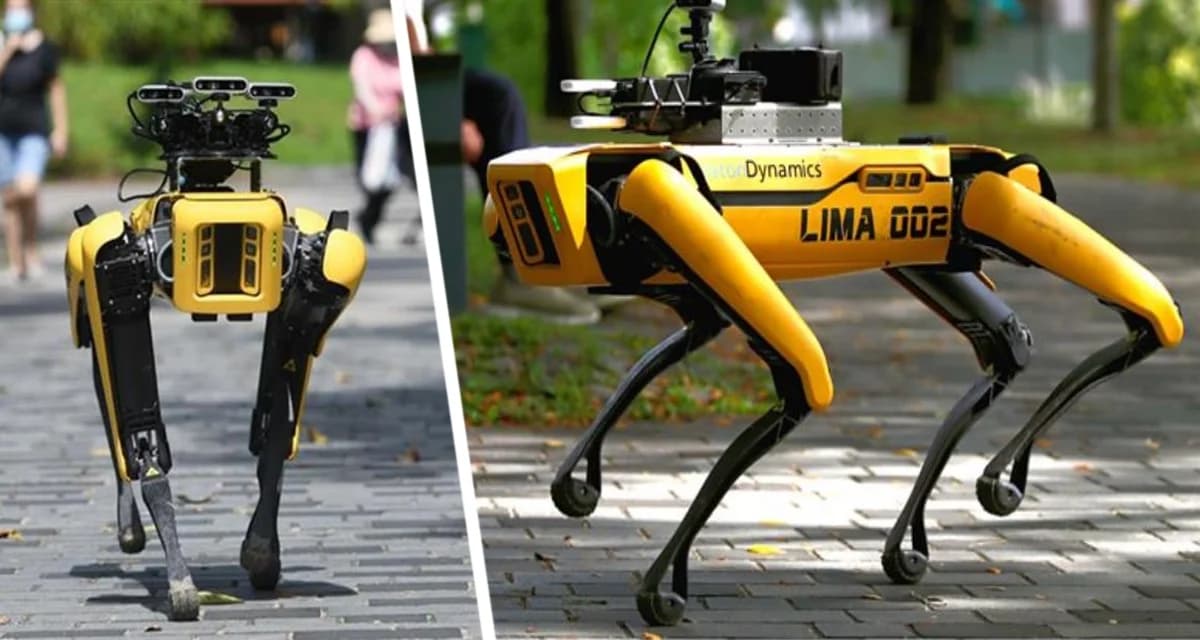 Туристы очень удивлены: по популярному городу везде бегают собаки-роботы Туристы очень удивлены: по популярному городу везде бегают собаки-роботы