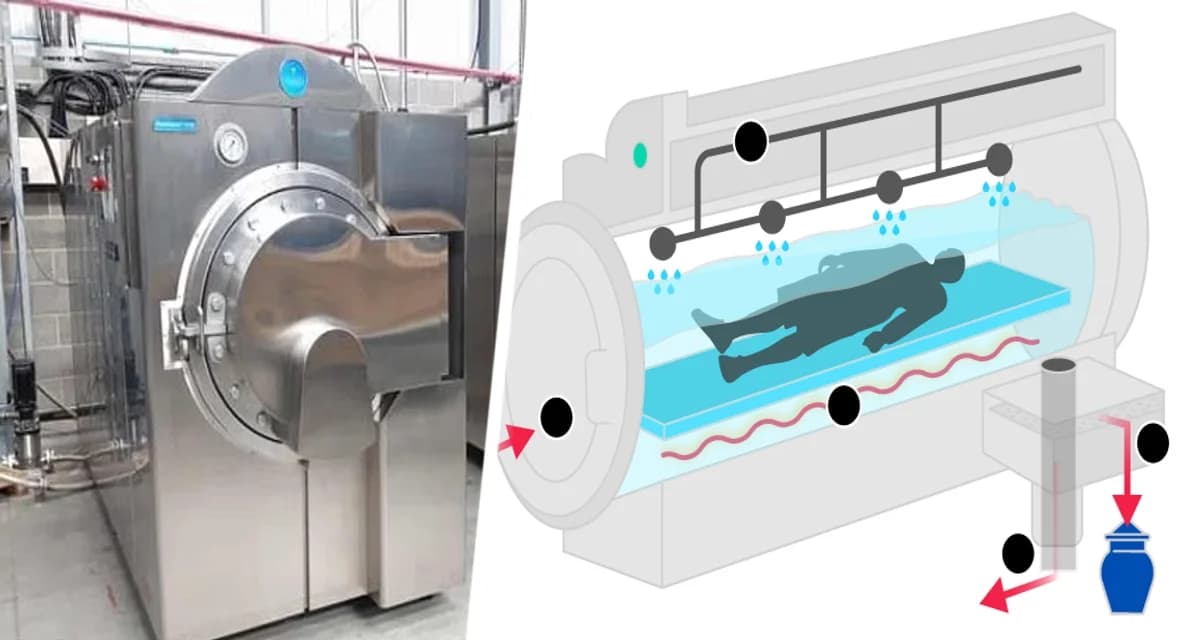 На Западе начинает распространяться ужасная «канализационная» кремация умерших, когда тела растворяют и смывают в канализацию На Западе начинает распространяться ужасная «канализационная» кремация умерших, когда тела растворяют и смывают в канализацию