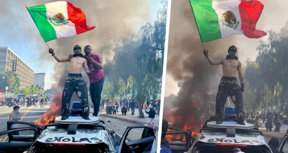 Полный беспредел: в разгар беспорядков в Лос-Анджелесе вандалы начали отлавливать и поджигать беспилотные автомобили Google Waymo Полный беспредел: в разгар беспорядков в Лос-Анджелесе вандалы начали отлавливать и поджигать беспилотные автомобили Google Waymo