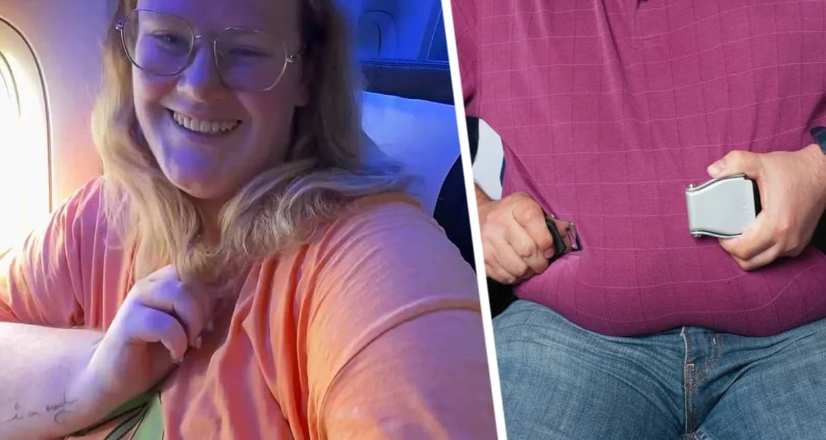 Женщина с пышными формами критикует троллей, призывающих «забанить» её на рейсах и покупать второе место Женщина с пышными формами критикует троллей, призывающих «забанить» её на рейсах и покупать второе место