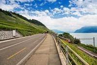 Швейцария - Дорога вдоль женевского озера