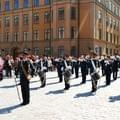 <p>Стокгольм, смена караула во дворце. Играет Королевский оркестр</p>