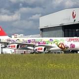 Swiss Air в разноцветной раскраске