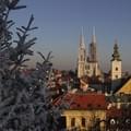 <p>Вид на зимний Загреб </p>