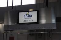 Costa Magica - стоики chek in
