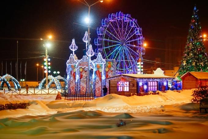 Россия - Новый год в Чебоксарах 