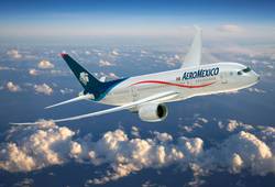 Лайнер Boeing-777 авиакомпании Фото AeroMexico 
