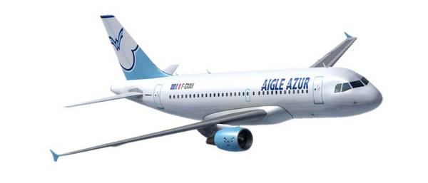 Лайнер Airbus A-321 авиакомпании  Aigle Azure 