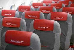 Кресла в Austrian Airlines Фото Austrian Airlines 