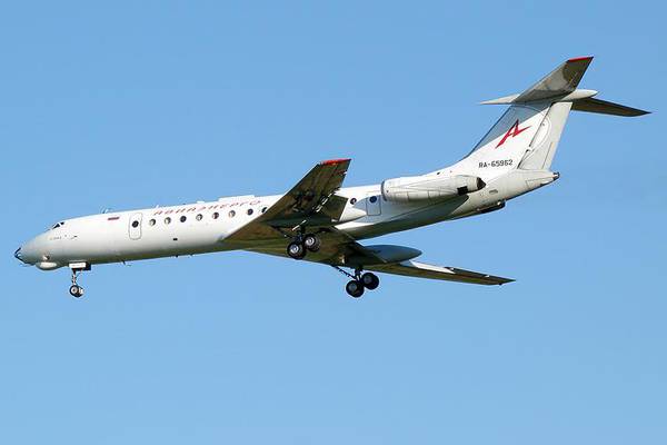 Лайнер Ту-134 авиакомпании  Авиаэнерго 