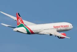 Лайнер Boeing-757 авиакомпании Фото Kenya Airways 