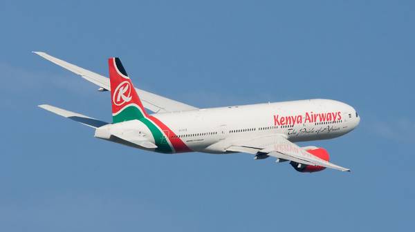 Лайнер Boeing-757 авиакомпании  Kenya Airways 