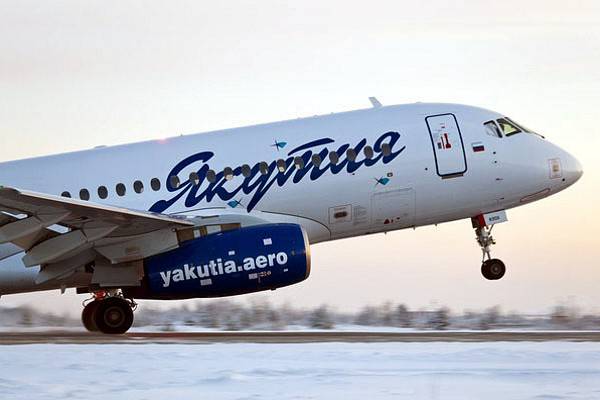 Суперджет-100 авиакомпании Якутия   Якутия 