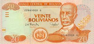 20 боливийских боливиано