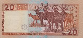 20 намибийских долларов - оборотная сторона