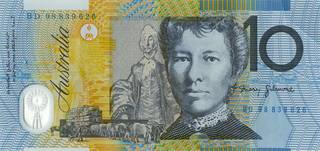 10 австралийских долларов - оборотная сторона