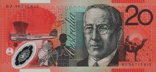 20 австралийских долларов - оборотная сторона