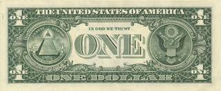 1 доллар США - оборотная сторона